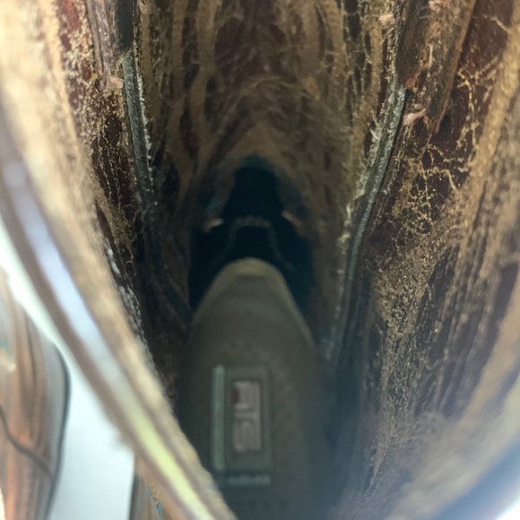 Ariat Women’s Heritage Western R-Toe Boots Sassy Brown 6 - Picture 8 of 11